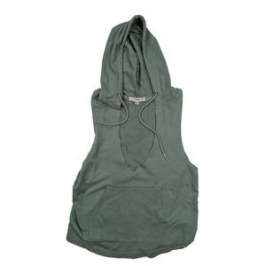 U.S. Vintage Green Deep Wide V-Neck Strap Tank Top Hoddie‎ Women's Size Medium